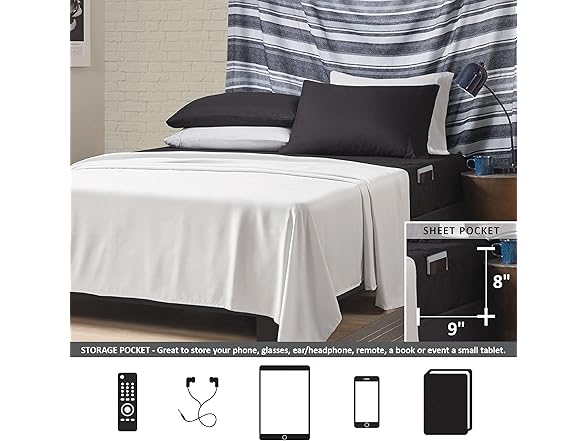 Comfort Spaces 17 Piece Bed in A Bag Comforter Set