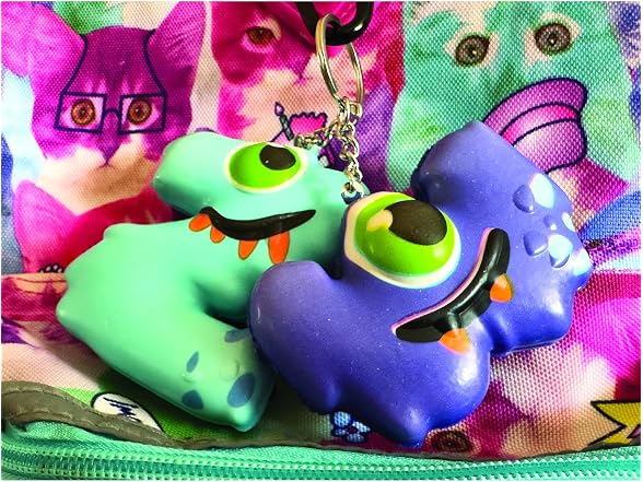 Squishy Alpha Monster Keychain Buddies (Pack of 26)