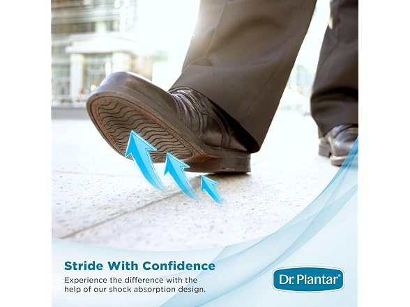 Dr. Plantar Insoles for Men, Sizes 8-12, Trim to Fit,