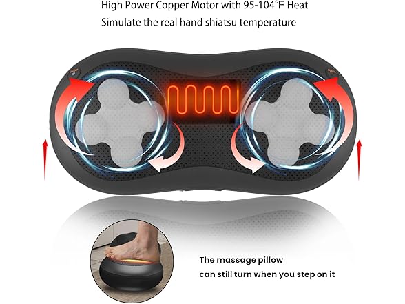 Adjustable Neck-Shoulder Massage Pillow