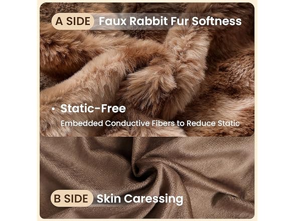ZonLi Fluffy Faux Fur Body Pillow