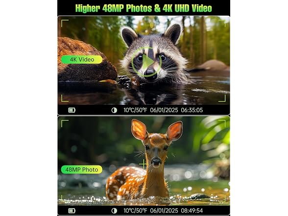 FKPCAM 4K 64MP Solar Trail Camera