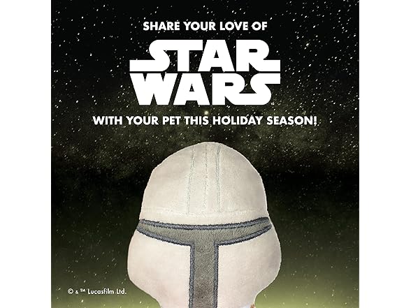 STAR WARS The Mandalorian Holiday Dog Toy