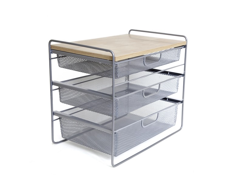 ORIGAMI CSS-PLTGRY NA Origami Craft Desktop Organizer Platin