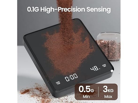 Rechargeable Mini Coffee Scale with Timer