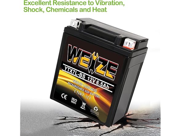 YTX7L-BS 120CCA ATV Battery
