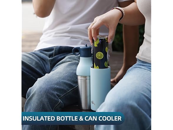 Konokyo Water Bottle with Straw, 13oz, Milky