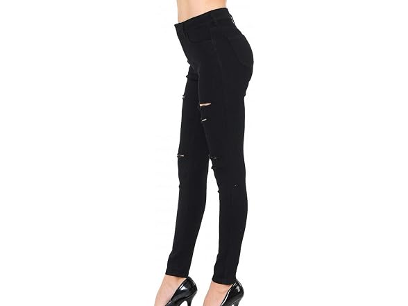 WAX Jean Women (3/26) High-Rise Slashed Jeans