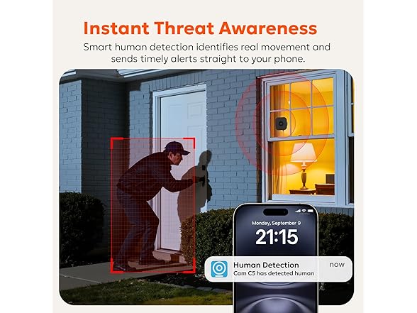 owltron 2K Window Camera | 5G & 2.4GHz | 3MP