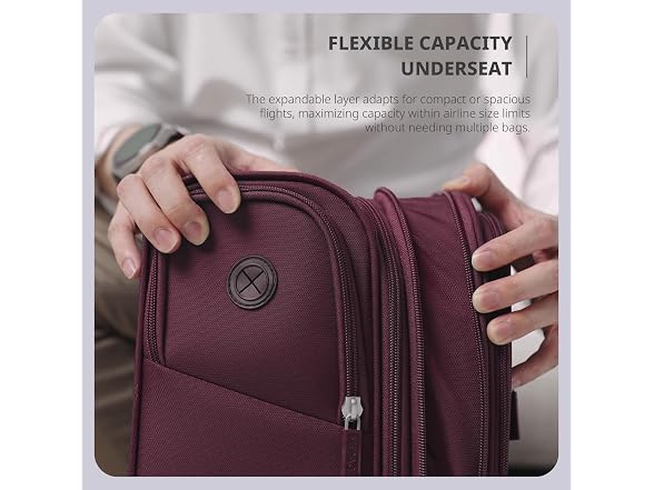 Verage 16 inch Underseat Carry On Luggage with Wheels