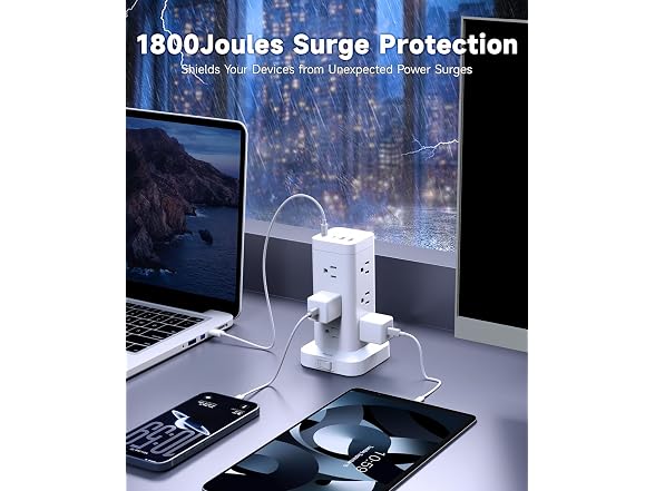 TAGZILO Tower Power Strip PD30W 12-Out