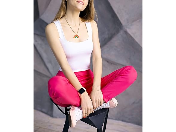 Bisexual Pride Rainbow Shape Necklace