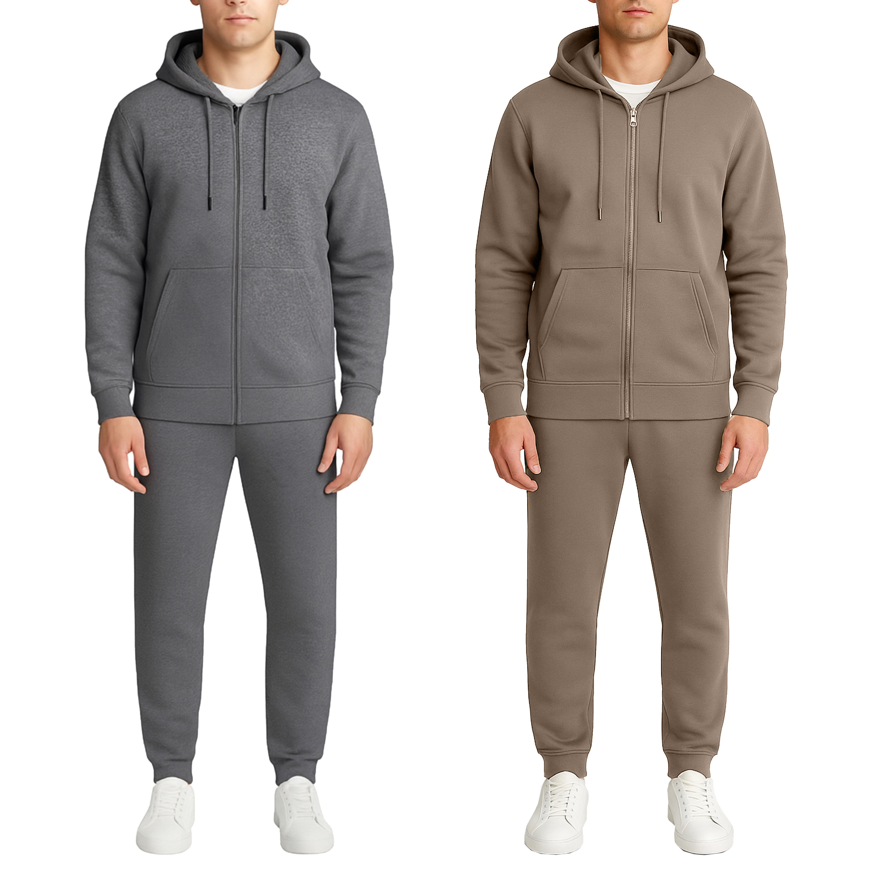 Mens Fleece-Lined Hoodie & Jogger Sets - Gallery 39