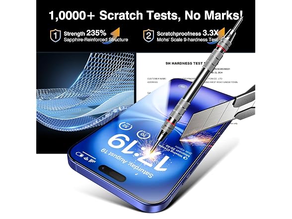 EZ-GLAZ iPhone 16 Plus Screen Protector 4+2 Pack
