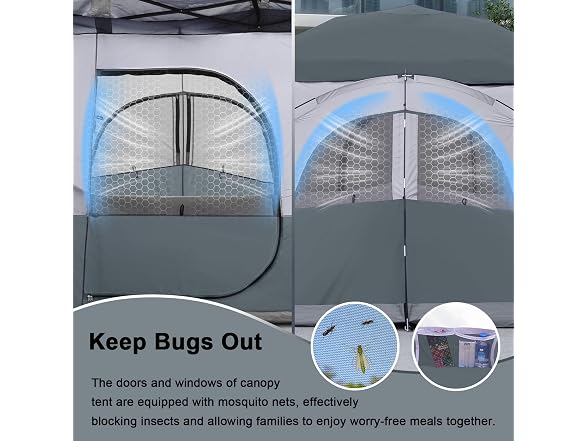 KAMPKEEPER Canopy Side Tent 4-6 Person