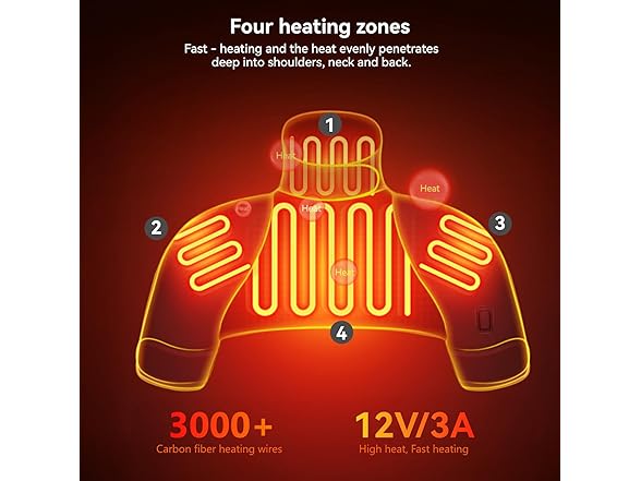 Yabuu Heating Pad for Neck, Shoulders and Back