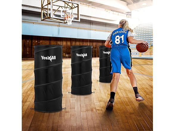 Yes4All Black Pop Up Defender Youth Training Equipment