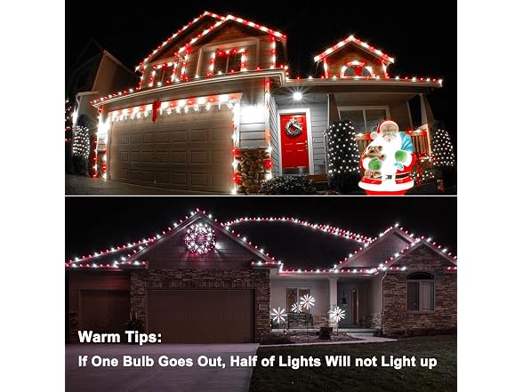 Brizled C9 Christmas Lights, 33ft 50 LED 120