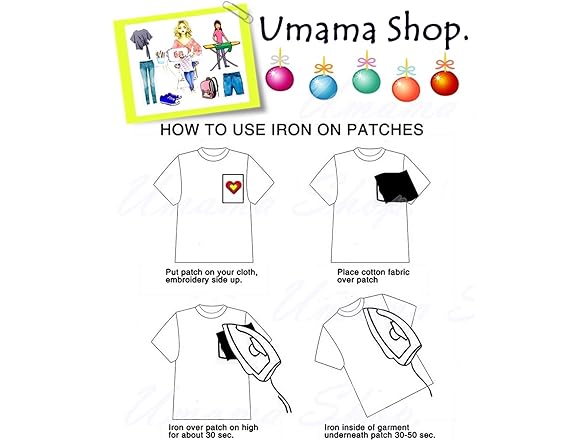 Umama Patch Set of 3 Mini Yellow Flash