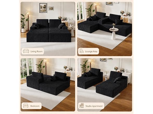 3 in 1 Sofa Bed Couch, Convertible