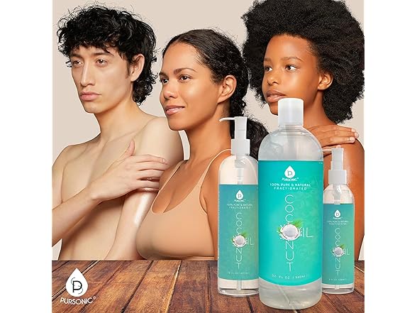 Pure Unscented Fractionated Coconut Oil (2 or 3pk)