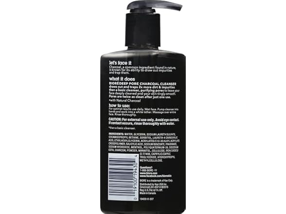 Bioré Deep Pore Charcoal Daily Face Wash