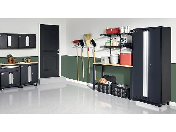 ClosetMaid ProGarage Tall Cabinet, Black - Gallery 12