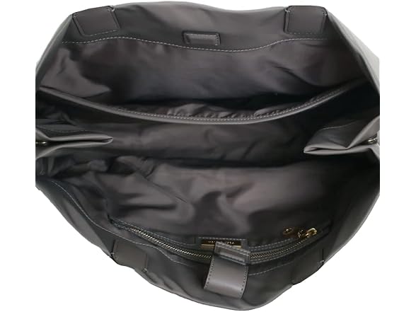 Ella Logo Tote Nylon Leather Handbag