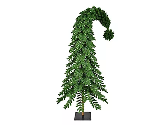 Santa's Workshop 4" Green PVC Grench Tree 820 Tips