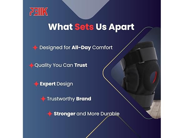 PEIIK Hinged Knee Brace for Knee Pain