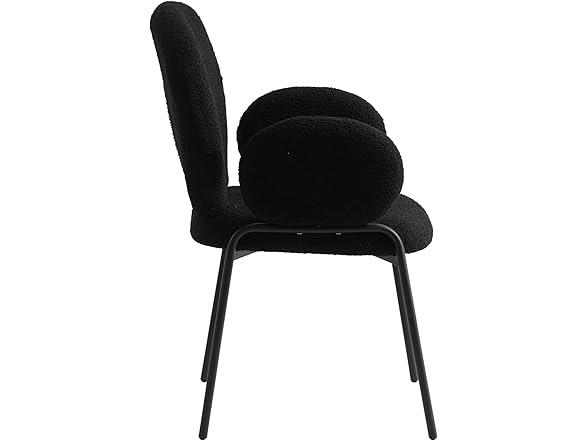 LeisureMod Celestial Boucle Dining Chair