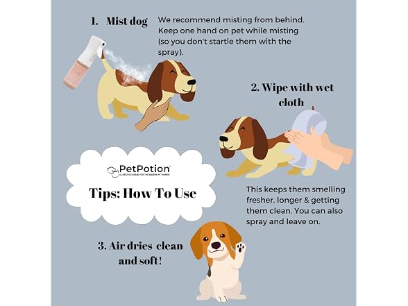 PetPotion Balance Organic, No Rinse,Waterless dog shampoo