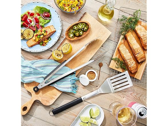 HENCKELS BBQ 2-pc Stainless Steel Grill Set