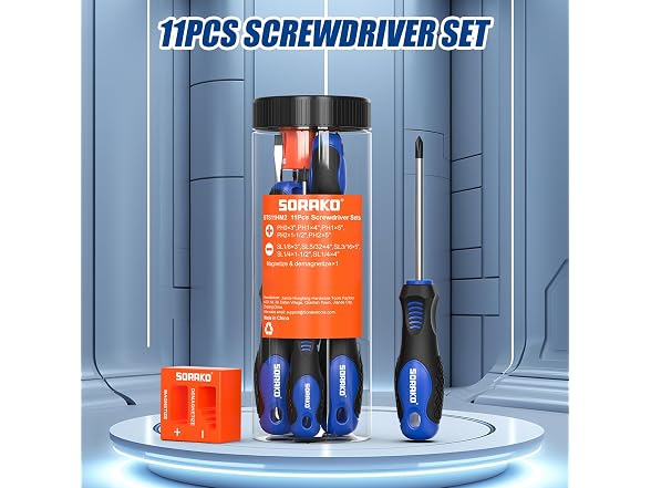 SORAKO 11-Piece Magnetic Screwdriver