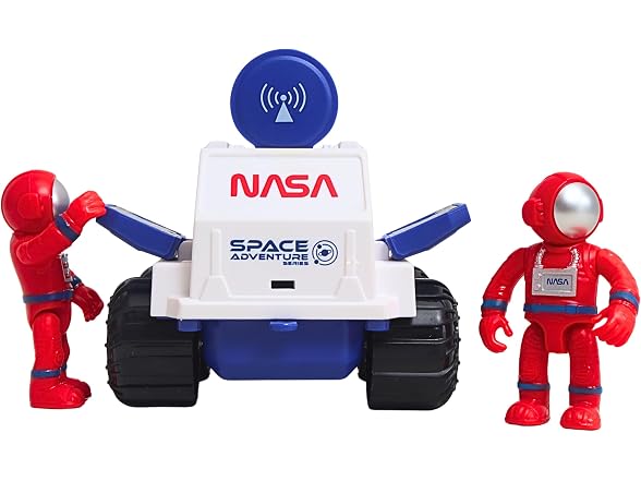 Space Adventure Solar Rover with Astronauts