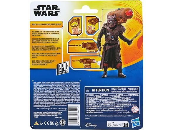 STAR WARS Pirate Captain Brutus Action Figure