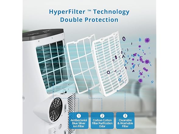 dainslef 3-in-1 14000 BTU Portable Air Conditioner