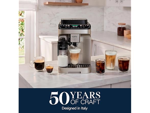 De'Longhi Magnifica Duo Espresso Machine, Frother, Silver