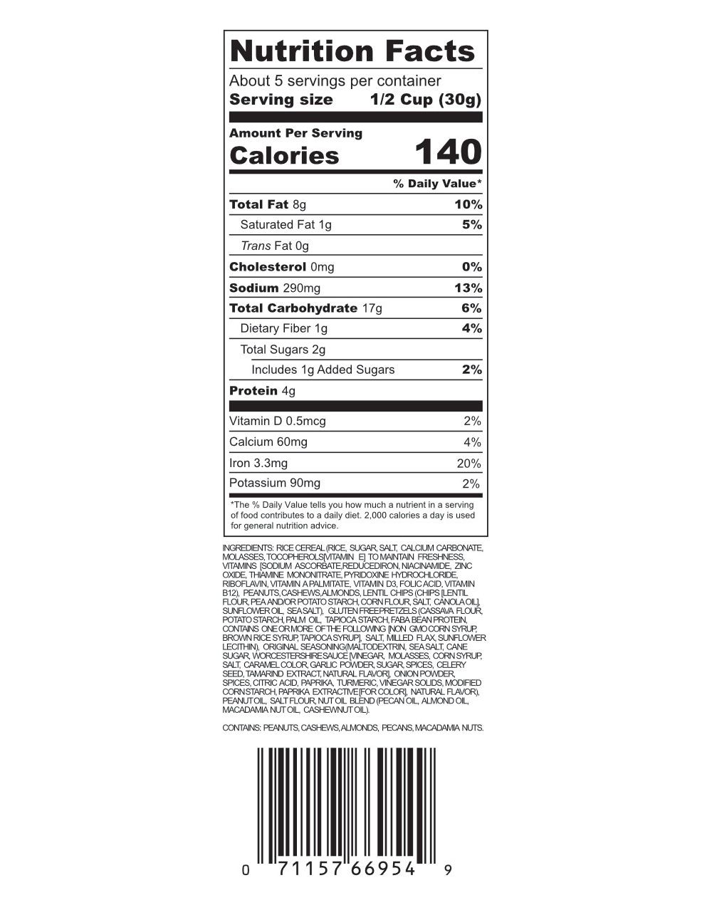 (6pk) Fry Daddy Gluten-free Party Mix - Your Choice - Gallery 31