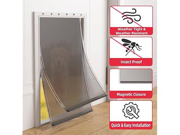2Pack Dog Door Replacement Flap