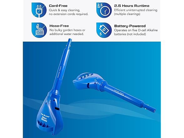 Pool Blaster Aqua Broom XL Ultra Cordless Pool Cleaner