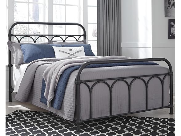 Ashley Nashburg Farmhouse Metal Bed Full