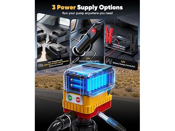 JEXTRAL Cordless Fuel Transfer Pump