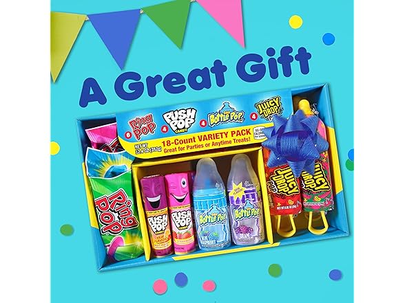 Bazooka Candy Brands Candy Variety Pack, 18 Count