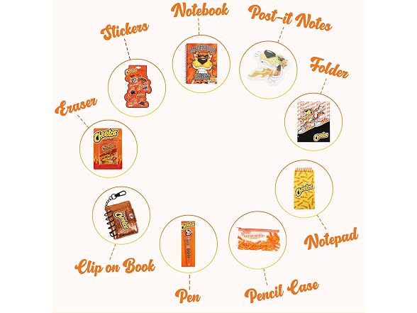 ABG Accessories Cheetos Journaling Set for Girls & Boy