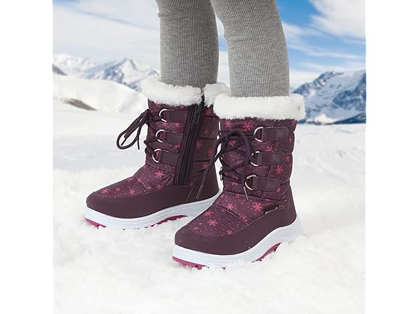 Girl Fur Winter Warm Snow Boots