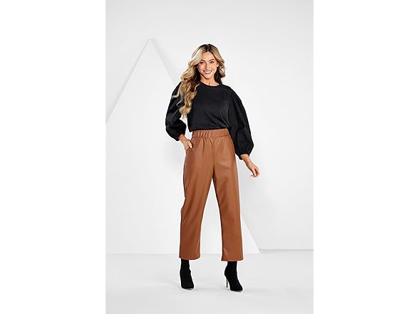 Mud Pie Women's Ballard Leather Pant