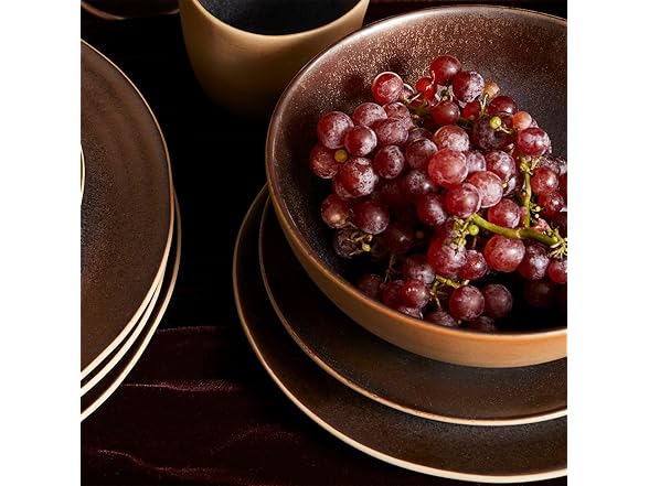 LEMIEUX ET CIE Akita 4-Piece Bowl Set Stoneware Copper