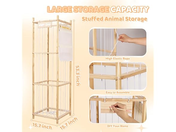 TOPHDY Stuffed Animal Storage