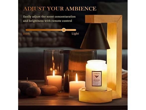 Luana Rose Candle Warmer Lamp - Black